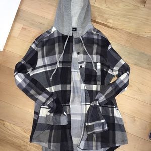 Flannel hoodie